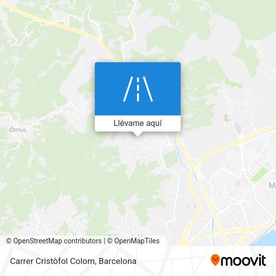 Mapa Carrer Cristòfol Colom
