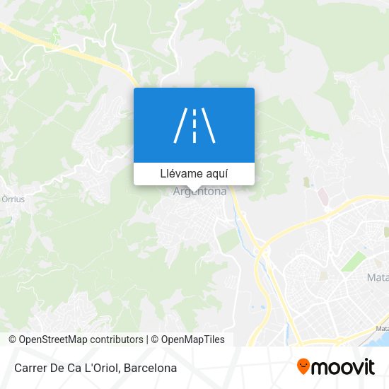 Mapa Carrer De Ca L'Oriol