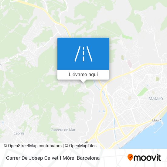 Mapa Carrer De Josep Calvet I Móra