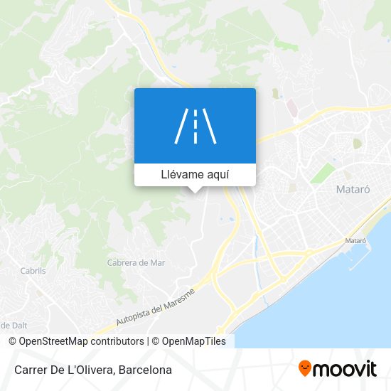 Mapa Carrer De L'Olivera