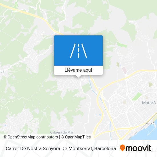 Mapa Carrer De Nostra Senyora De Montserrat