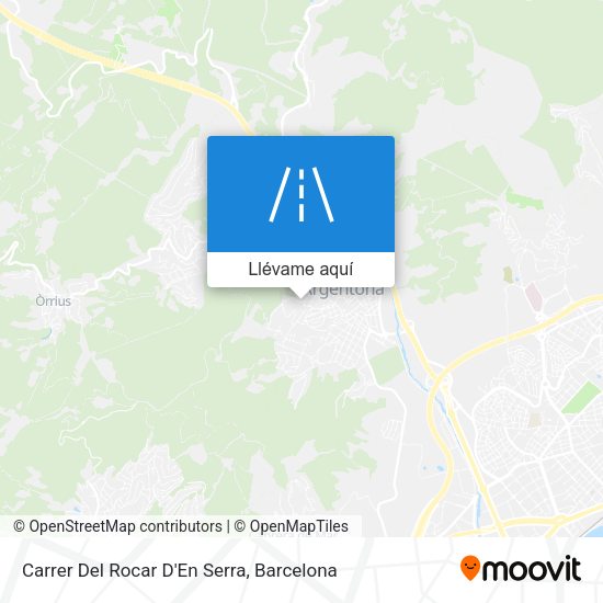 Mapa Carrer Del Rocar D'En Serra