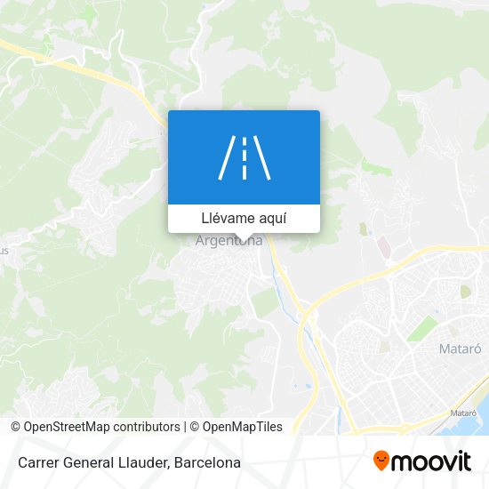 Mapa Carrer General Llauder