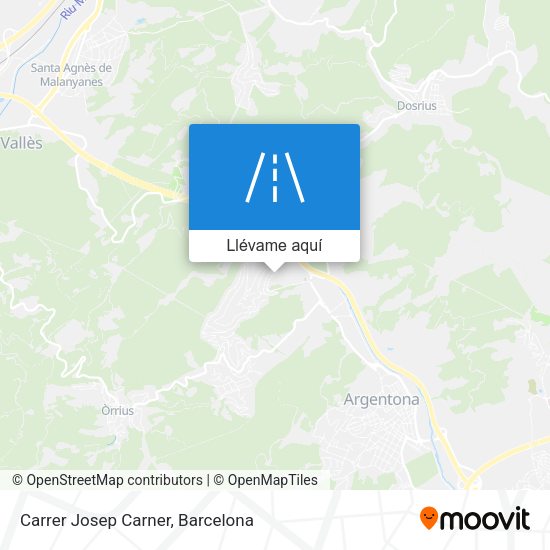 Mapa Carrer Josep Carner