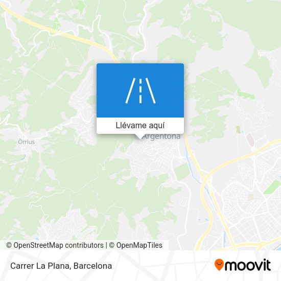 Mapa Carrer La Plana