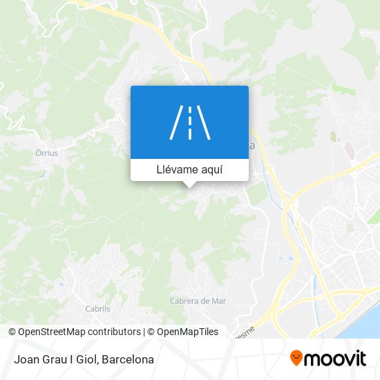 Mapa Joan Grau I Giol