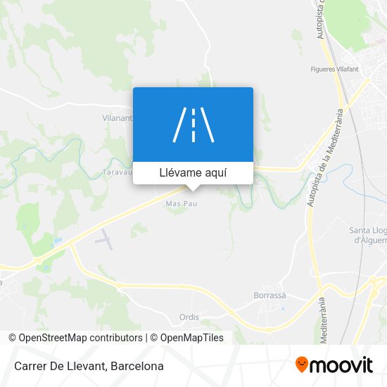 Mapa Carrer De Llevant