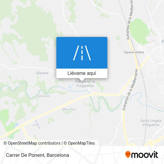 Mapa Carrer De Ponent