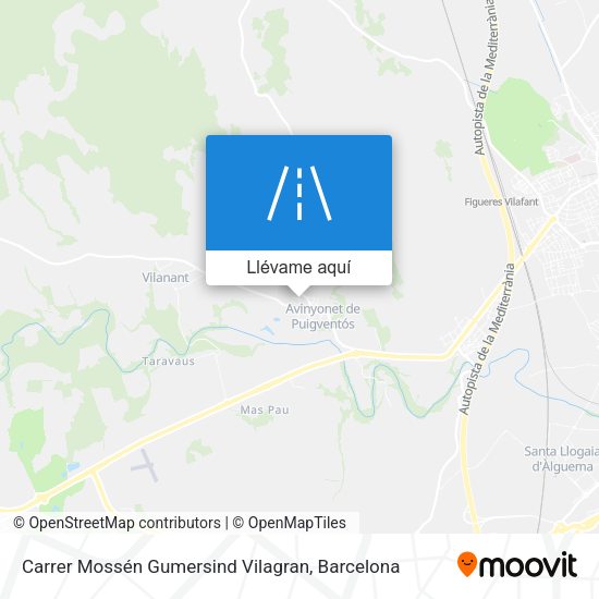 Mapa Carrer Mossén Gumersind Vilagran