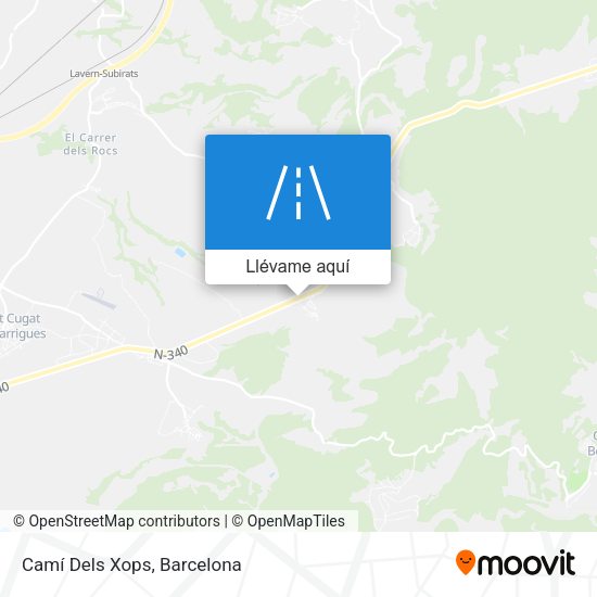 Mapa Camí Dels Xops