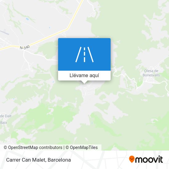 Mapa Carrer Can Malet
