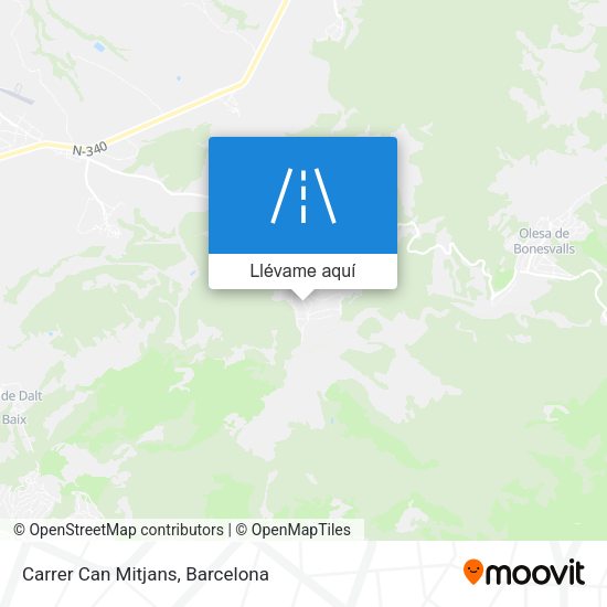 Mapa Carrer Can Mitjans