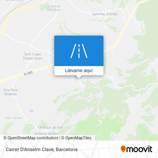 Mapa Carrer D'Anselm Clavè