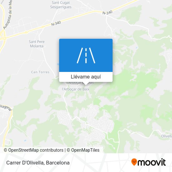 Mapa Carrer D'Olivella