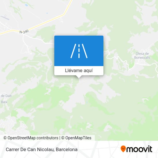 Mapa Carrer De Can Nicolau
