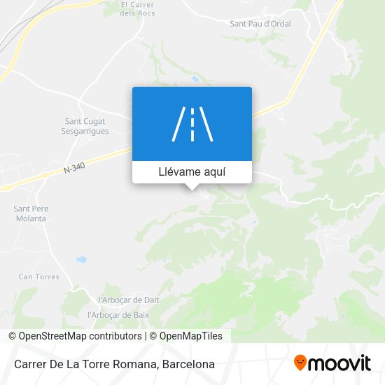 Mapa Carrer De La Torre Romana