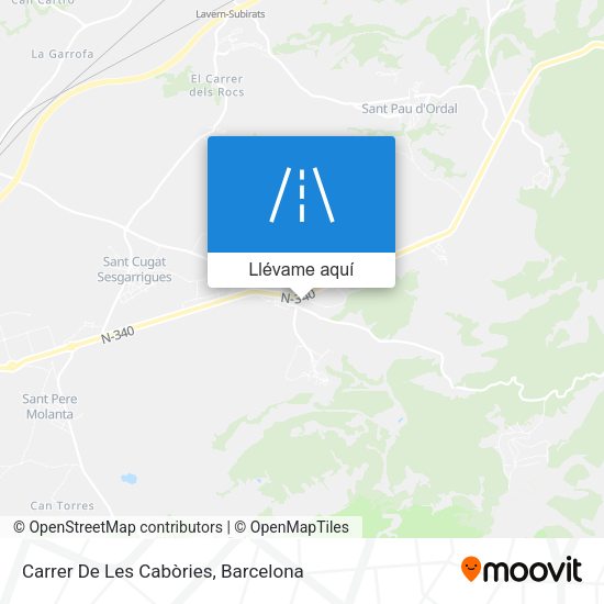 Mapa Carrer De Les Cabòries