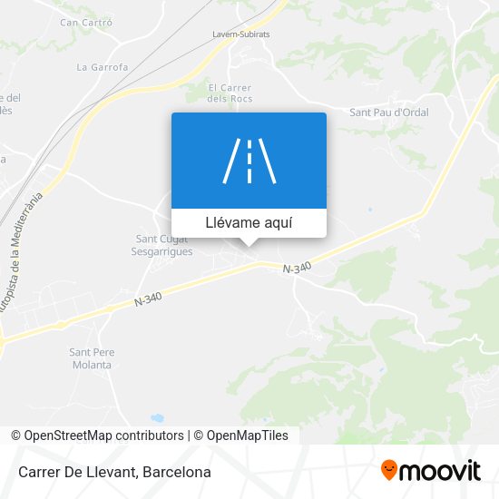 Mapa Carrer De Llevant