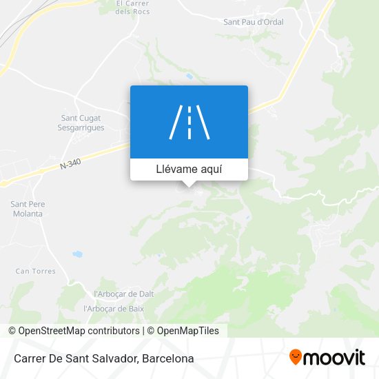 Mapa Carrer De Sant Salvador