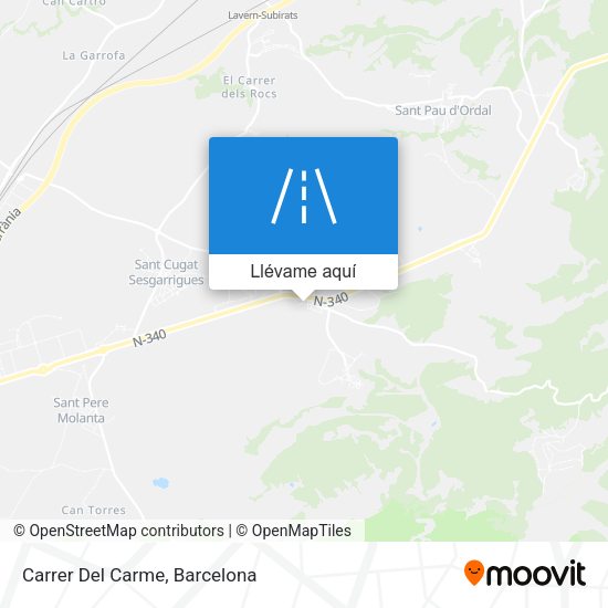 Mapa Carrer Del Carme