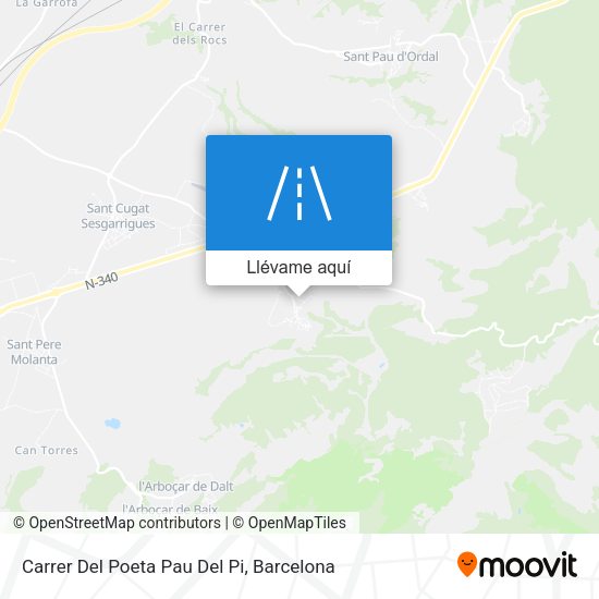 Mapa Carrer Del Poeta Pau Del Pi