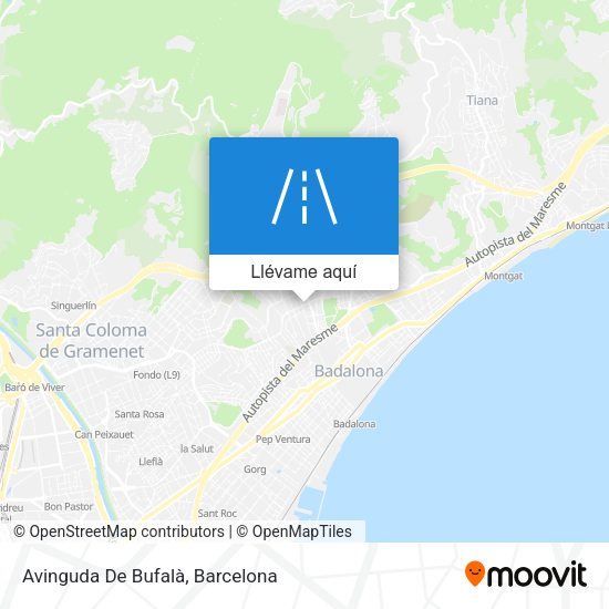 Mapa Avinguda De Bufalà