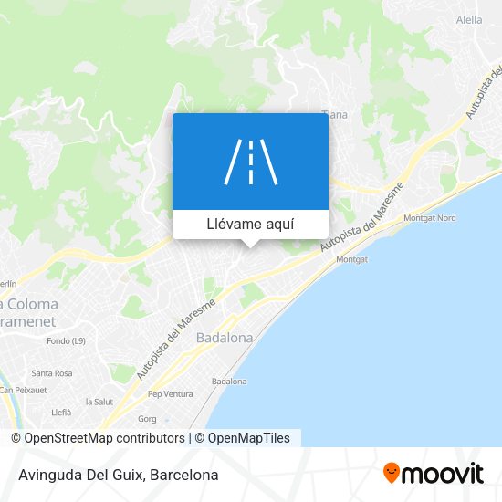 Mapa Avinguda Del Guix