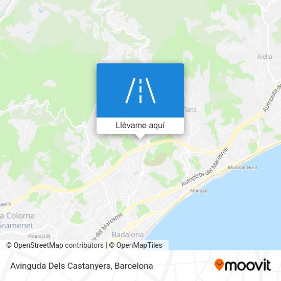 Mapa Avinguda Dels Castanyers