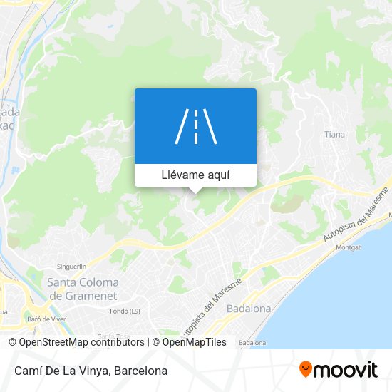 Mapa Camí De La Vinya