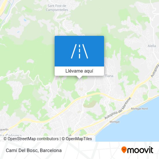 Mapa Camí Del Bosc