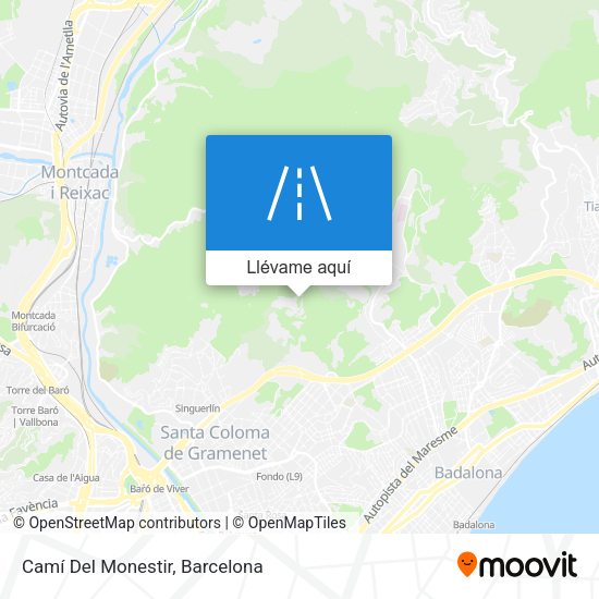 Mapa Camí Del Monestir