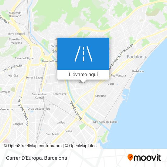 Mapa Carrer D'Europa