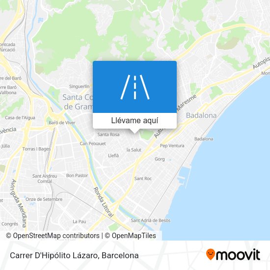 Mapa Carrer D'Hipólito Lázaro