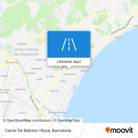 Mapa Carrer De Batista I Roca