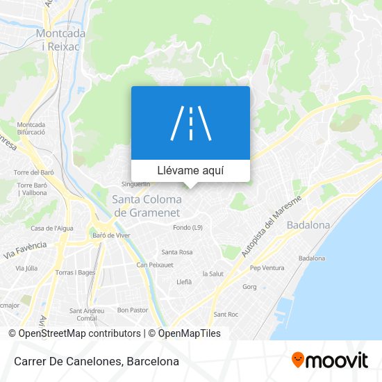 Mapa Carrer De Canelones