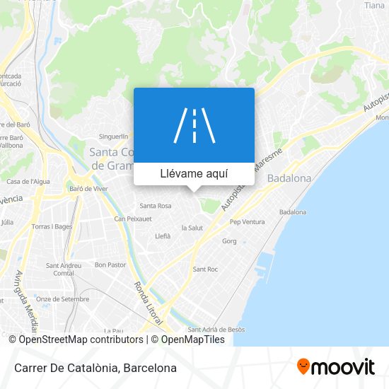 Mapa Carrer De Catalònia