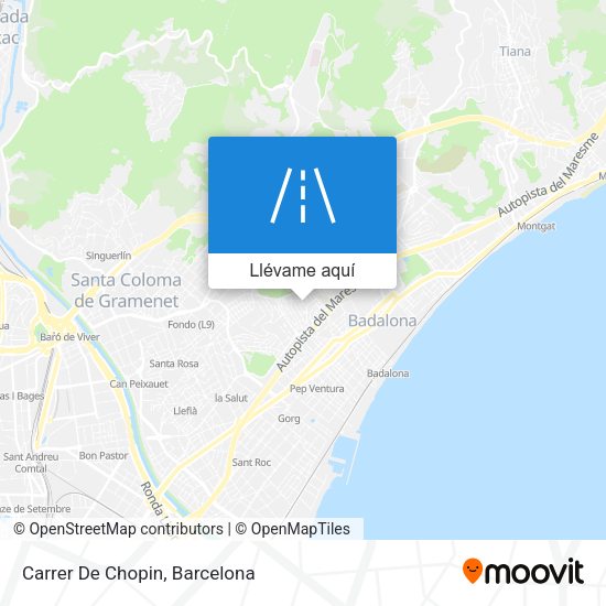 Mapa Carrer De Chopin