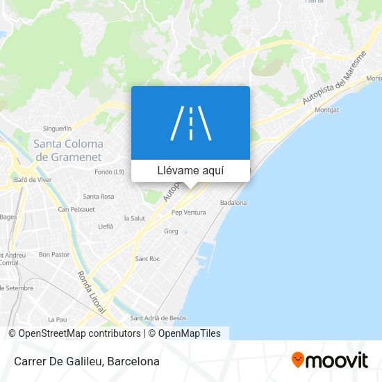 Mapa Carrer De Galileu