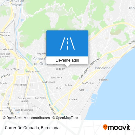 Mapa Carrer De Granada