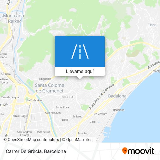 Mapa Carrer De Grècia