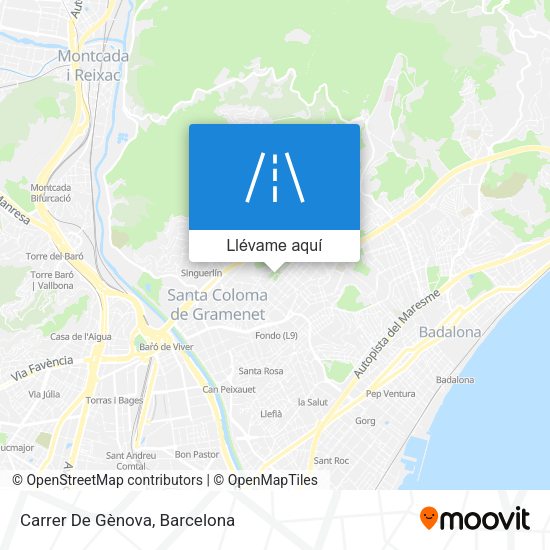 Mapa Carrer De Gènova