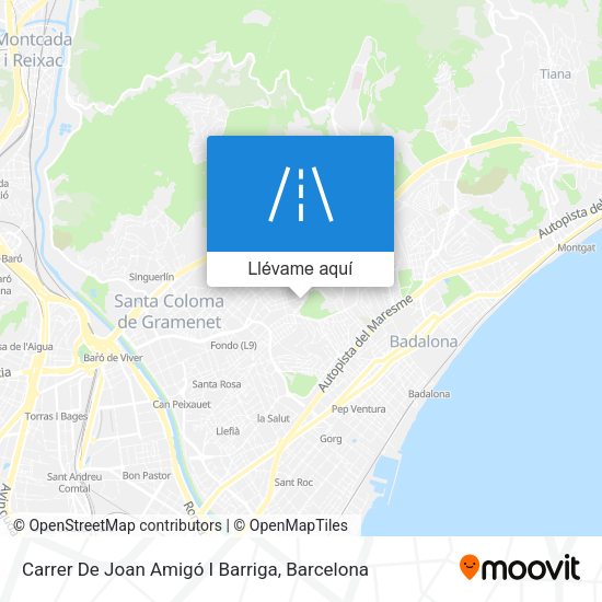 Mapa Carrer De Joan Amigó I Barriga