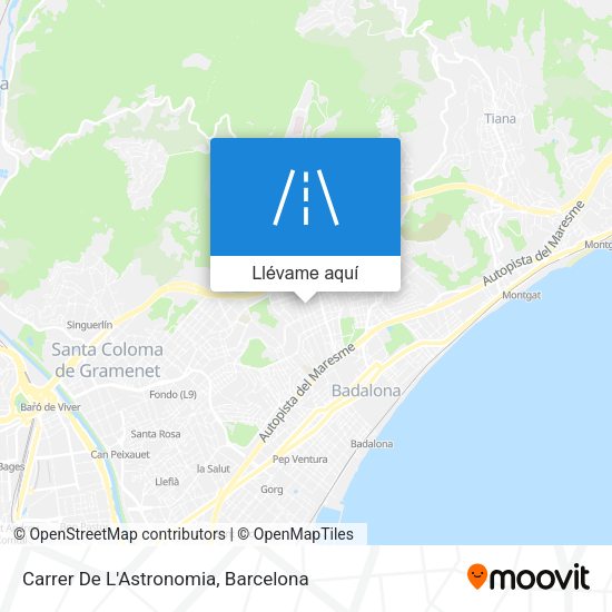 Mapa Carrer De L'Astronomia