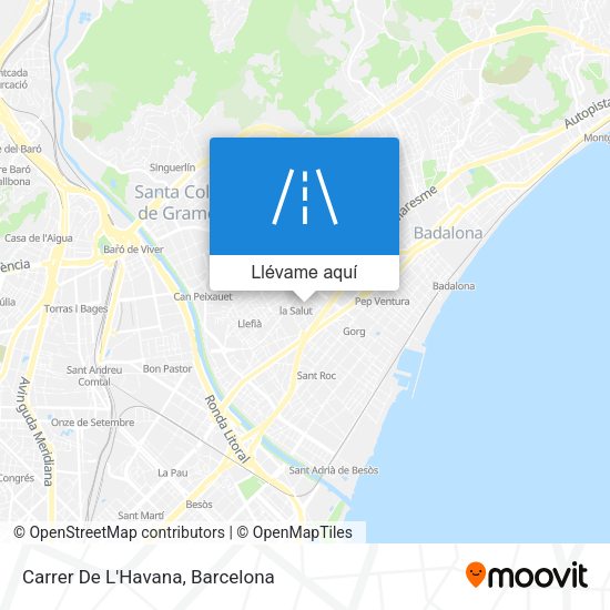 Mapa Carrer De L'Havana