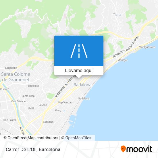 Mapa Carrer De L'Oli