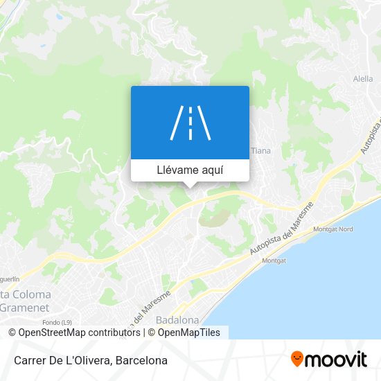 Mapa Carrer De L'Olivera