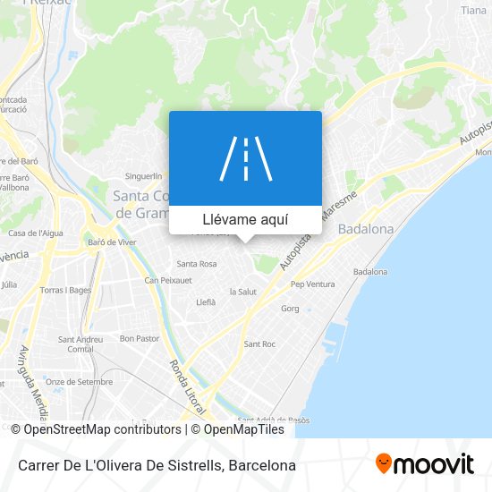 Mapa Carrer De L'Olivera De Sistrells