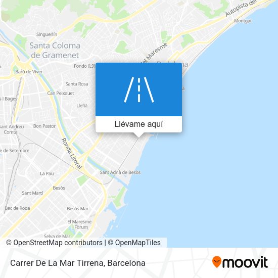 Mapa Carrer De La Mar Tirrena