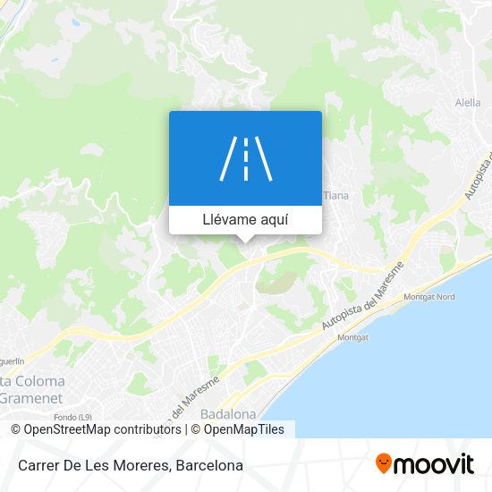 Mapa Carrer De Les Moreres