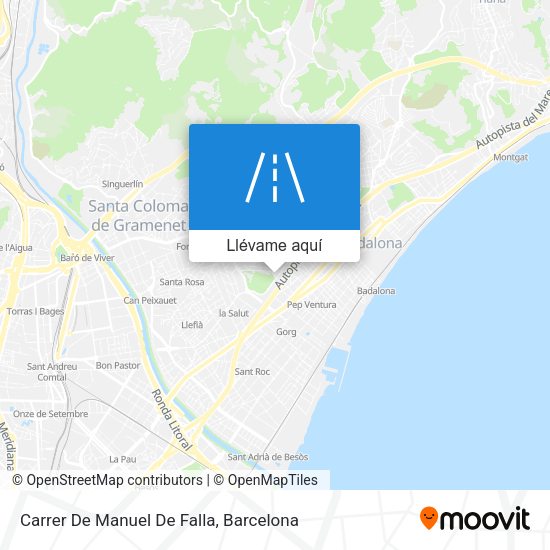 Mapa Carrer De Manuel De Falla